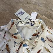 Burberry Feather Print Cotton Shirt - 3