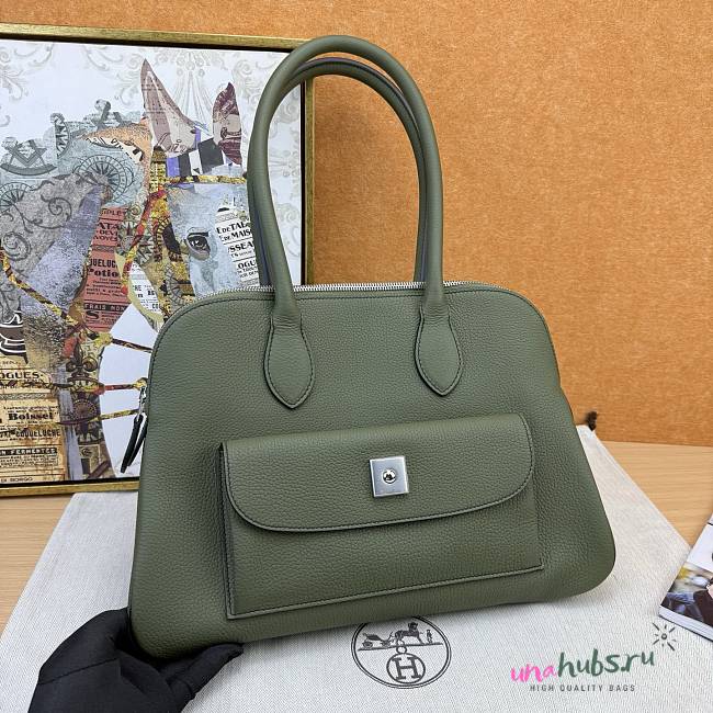 Hermes Carabas 35 in Vert Olive Togo leather 35x23x19cm - 1