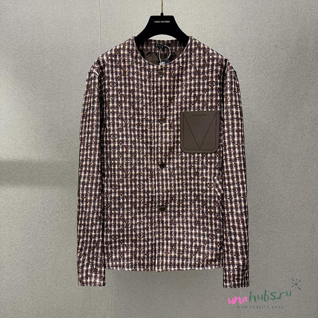 Louis Vuitton Monogram Chic Collarless Tweed Jacket - 1