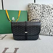 Goyard Goyardine Belvedere II MM Messenger Bag Black 28x23x9cm - 1