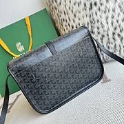Goyard Goyardine Belvedere II MM Messenger Bag Black 28x23x9cm - 2