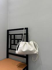 Loewe Medium Flamenco purse fine grained calfskin white 30x10.5x20cm - 5