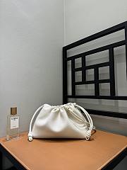 Loewe Medium Flamenco purse fine grained calfskin white 30x10.5x20cm - 3