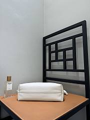 Loewe Medium Flamenco purse fine grained calfskin white 30x10.5x20cm - 2