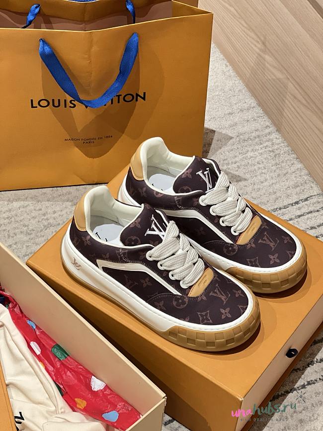 Louis Vuitton LV Tilted Sneaker Brown - 1