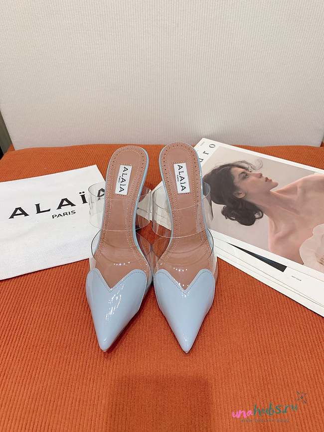 Alaia Light Blue Heels - 1
