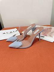 Alaia Light Blue Heels - 4