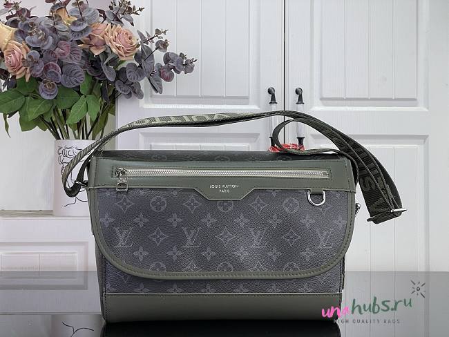 Louis Vuitton Courrier Messenger Khaki Green 37x27x12cm - 1