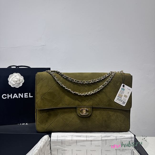 Chanel Maxi Flap bag Grained Calfskin 38.5x26x11cm - 1