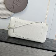 Chanel Maxi Flap bag Calfskin Silver-Tone White 32x19.5x10cm - 4