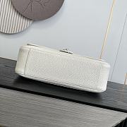 Chanel Maxi Flap bag Calfskin Silver-Tone White 32x19.5x10cm - 2