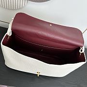 Chanel 26S Flap Bag MAXI Caviar gold White 39x28x11cm - 5