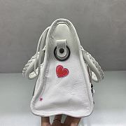 Balenciaga Le City Bag Small white Arena lambskin 30x19x9.6cm - 5