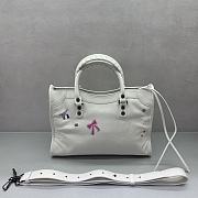 Balenciaga Le City Bag Small white Arena lambskin 30x19x9.6cm - 3