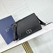 Dior Normandie Messenger Bag With Flap in Blue 33x23x11.5cm - 1