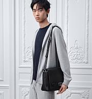 Dior Normandie Messenger Bag With Flap in Blue 33x23x11.5cm - 2
