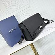 Dior Normandie Messenger Bag With Flap in Blue 33x23x11.5cm - 5