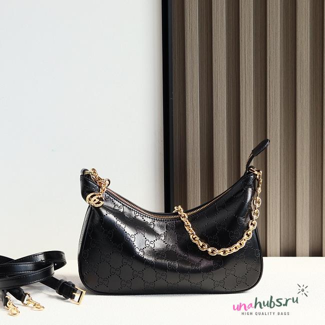 Gucci Lady Lunetta Chain small shoulder bag black 24.5x15x5cm - 1