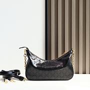 Gucci Lady Lunetta Chain small shoulder bag black 24.5x15x5cm - 5
