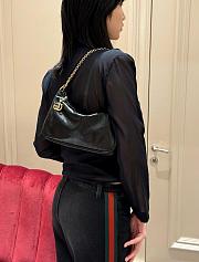 Gucci Lady Lunetta Chain small shoulder bag black 24.5x15x5cm - 3
