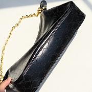 Gucci Lady Lunetta Chain medium shoulder bag black 30.5x24x6.5cm - 5