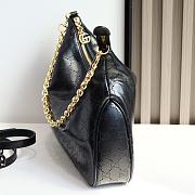 Gucci Lady Lunetta Chain medium shoulder bag black 30.5x24x6.5cm - 3