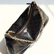 Gucci Lady Lunetta Chain medium shoulder bag black 30.5x24x6.5cm - 2