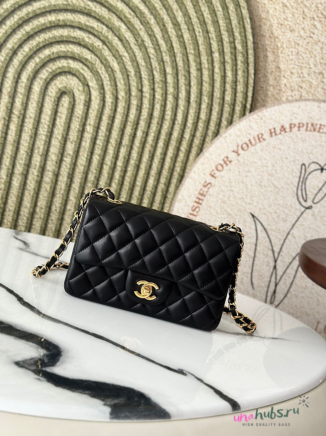 Chanel Classic Flap Bag Black 20cm - 1