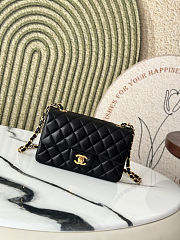 Chanel Classic Flap Bag Black 20cm - 1