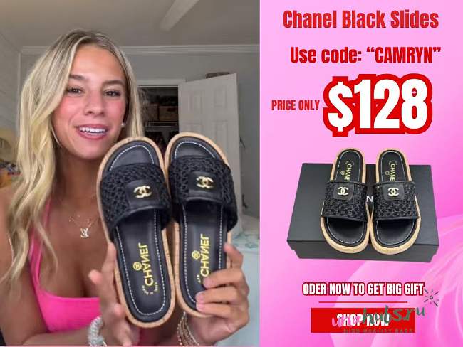 Chanel Black Slides 08 - 1