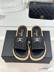 Chanel Black Slides 08 - 2