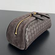 Bottega Veneta Large Nodo Pouch Dark Brown 20x10x9cm - 3