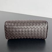 Bottega Veneta Large Nodo Pouch Dark Brown 20x10x9cm - 2