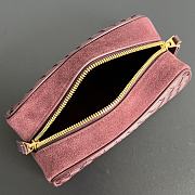 Bottega Veneta Large Nodo Pouch Burgundy 20x10x9cm - 4