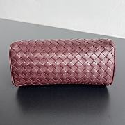 Bottega Veneta Large Nodo Pouch Burgundy 20x10x9cm - 3