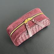 Bottega Veneta Large Nodo Pouch Burgundy 20x10x9cm - 2