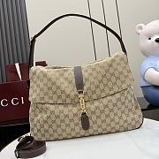 Gucci Jackie Flap large crossbody bag Sand dark brown 43x29x5cm - 1