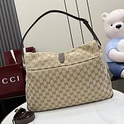 Gucci Jackie Flap large crossbody bag Sand dark brown 43x29x5cm - 4