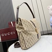 Gucci Jackie Flap large crossbody bag Sand dark brown 43x29x5cm - 3