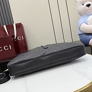 Gucci Jackie Flap large crossbody bag Black 43x29x5cm - 5