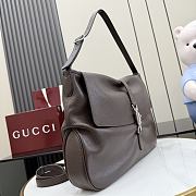 Gucci Jackie Flap large crossbody bag dark brown 43x29x5cm - 2
