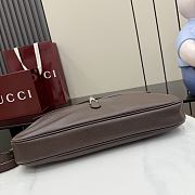 Gucci Jackie Flap large crossbody bag dark brown 43x29x5cm - 5