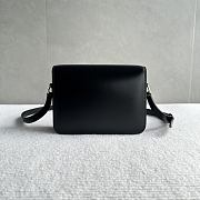 Celine Teen Triomphe Bag Calfskin Black 18.5x13.5x7cm - 4