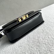 Celine Teen Triomphe Bag Calfskin Black 18.5x13.5x7cm - 2