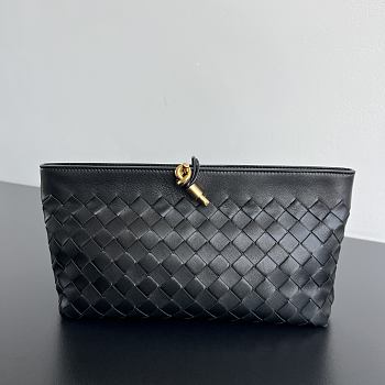 Bottega Veneta Andiamo Boat Pouch black 31x16x8cm