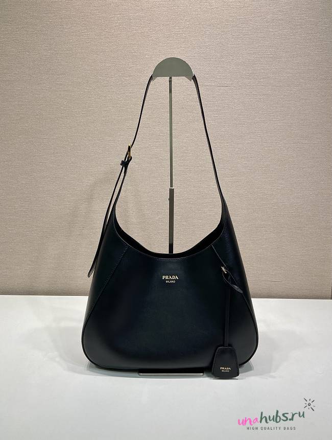 Prada Boogie medium leather bag black 33x22x8cm - 1