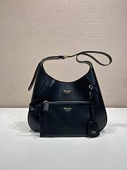 Prada Boogie medium leather bag black 33x22x8cm - 3