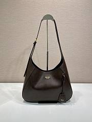 Prada Boogie medium leather bag dark brown 33x22x8cm - 1