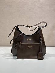 Prada Boogie medium leather bag dark brown 33x22x8cm - 4