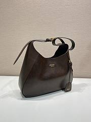 Prada Boogie medium leather bag dark brown 33x22x8cm - 3